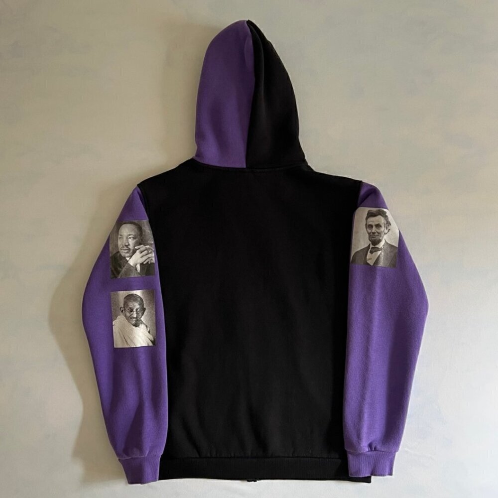 Garage Purple & Black y2k Higher Power Graphic Zip Up Hoodie - Picture 2 of 8